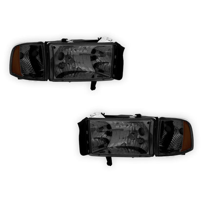 Dodge RAM 1500 (1994 - 2001) Replacement Headlights LH + RH