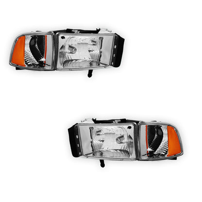 Dodge RAM 3500 (1994 - 2002) Replacement Headlights LH + RH