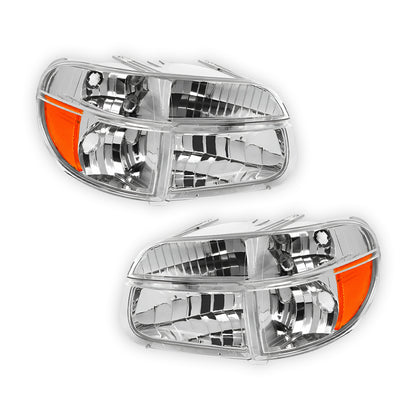 Mercury Mountaineer (1997) Replacement Headlights LH + RH