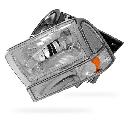 Ford F-250 Super Duty (1999 - 2004) Replacement Headlights and Bumper Lights LH + RH