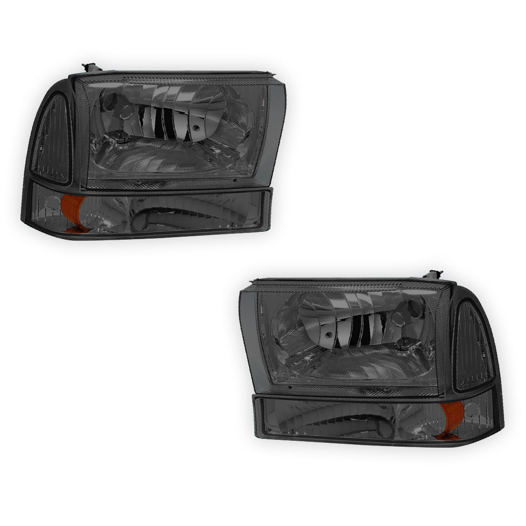 Ford F-250 Super Duty (1999 - 2004) Replacement Headlights and Bumper Lights LH + RH