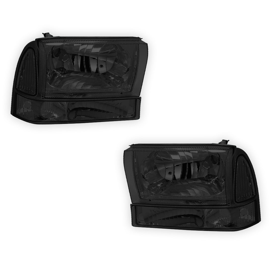 Ford F-250 Super Duty (1999 - 2004) Replacement Headlights and Bumper Lights LH + RH