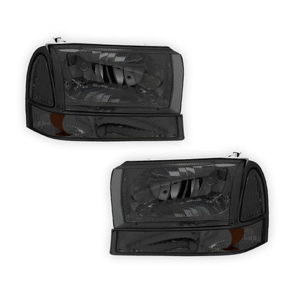 Ford F-350 Super Duty (1999 - 2004) Replacement Headlights and Bumper Lights LH + RH