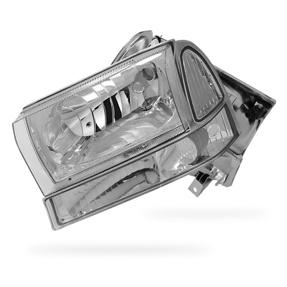 Ford F-450 Super Duty (1999 - 2004) Replacement Headlights and Bumper Lights LH + RH
