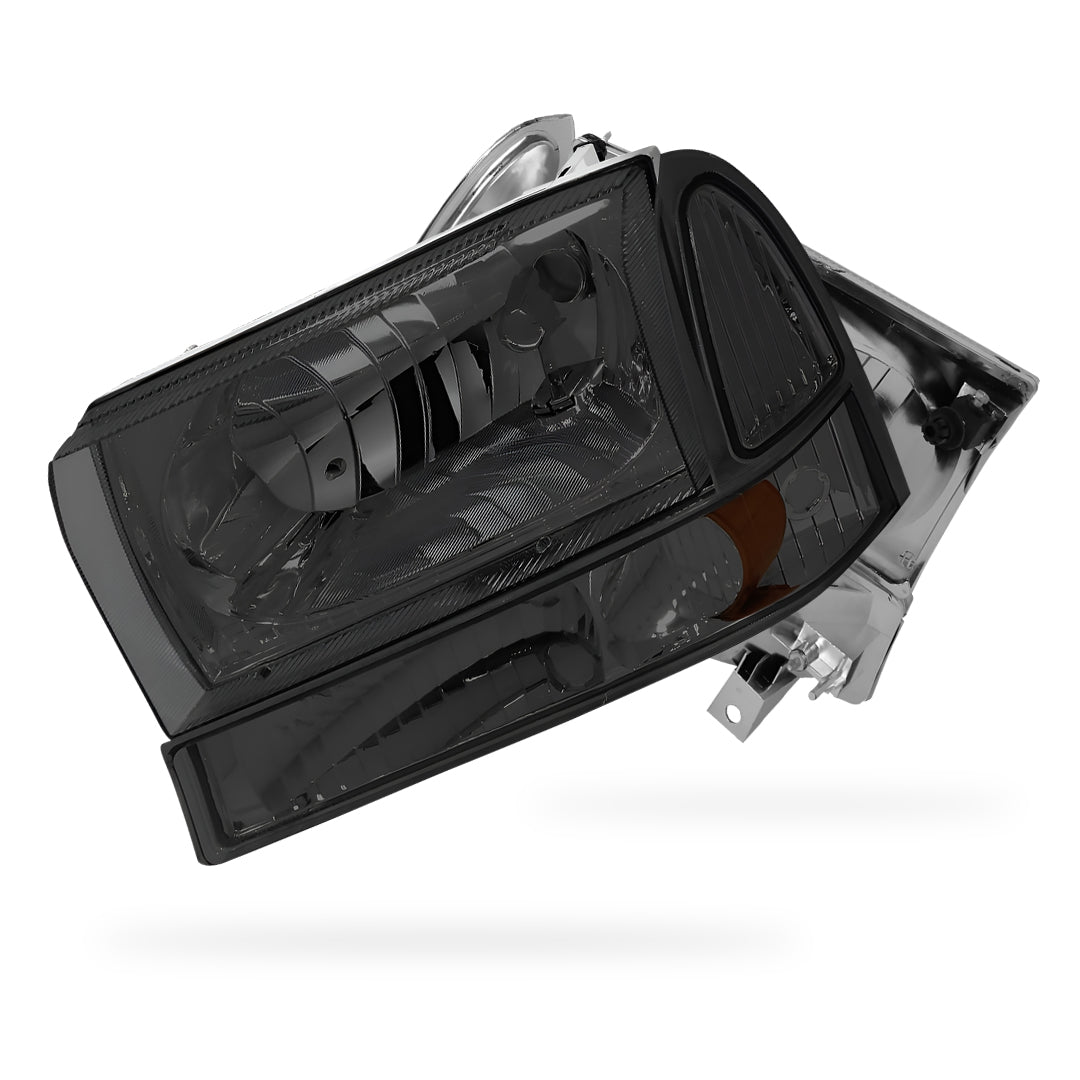 Ford F-450 Super Duty (1999 - 2004) Replacement Headlights and Bumper Lights LH + RH