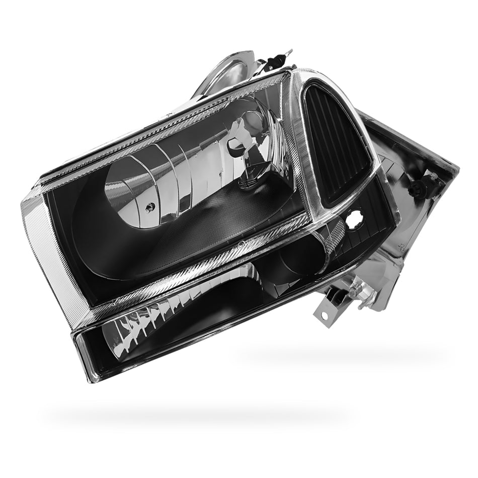 Ford F-550 Super Duty (1999 - 2004) Replacement Headlights and Bumper Lights LH + RH