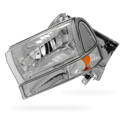 Ford F-550 Super Duty (1999 - 2004) Replacement Headlights and Bumper Lights LH + RH