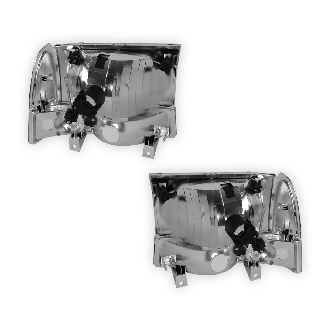 Ford F-550 Super Duty (1999 - 2004) Replacement Headlights and Bumper Lights LH + RH