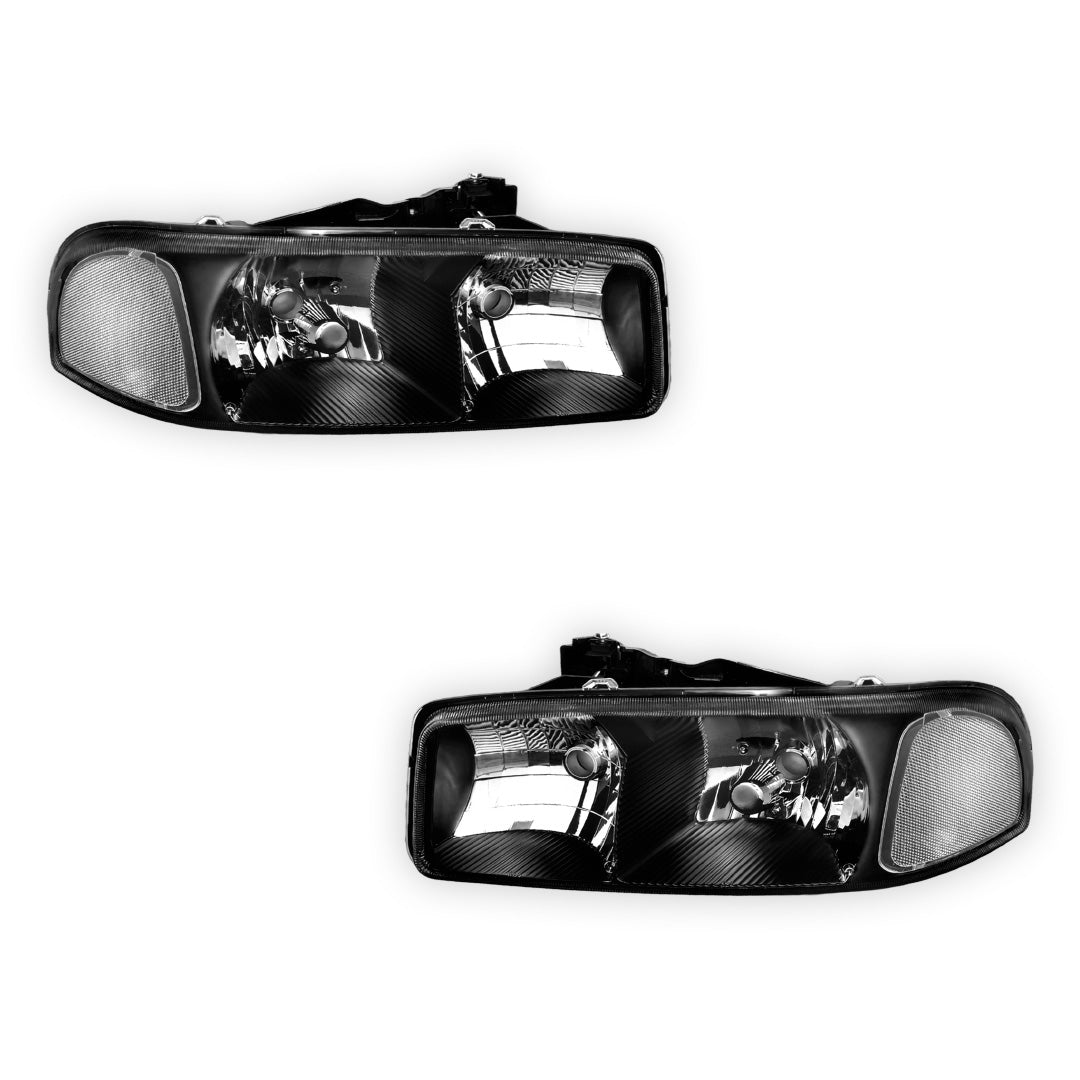 GMC Sierra 2500 SLE / SLT (1999 - 2004) Replacement Headlights LH + RH