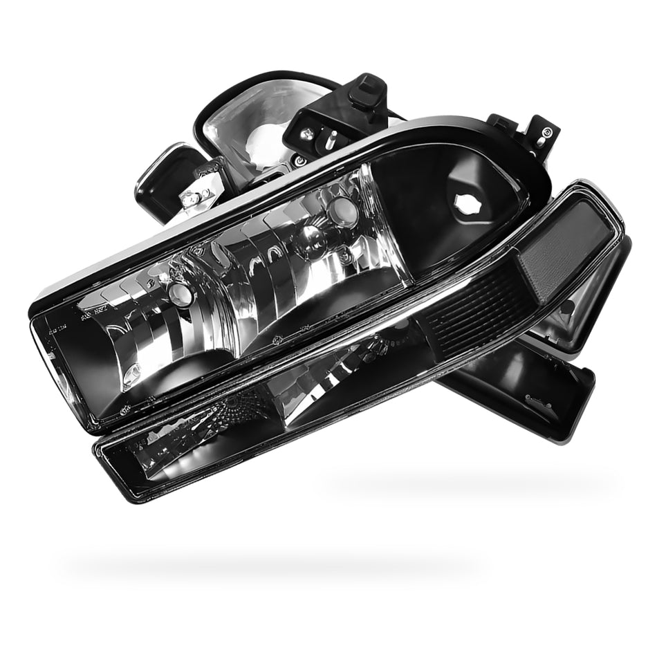 Chevrolet S10 LS / LT / ZR2 (1998 - 2004) Replacement Headlights and Bumper Lights LH + RH