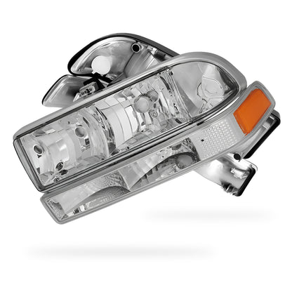 Chevrolet S10 LS / LT / ZR2 (1998 - 2004) Replacement Headlights and Bumper Lights LH + RH