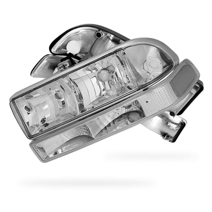 Chevrolet S10 LS / LT / ZR2 (1998 - 2004) Replacement Headlights and Bumper Lights LH + RH