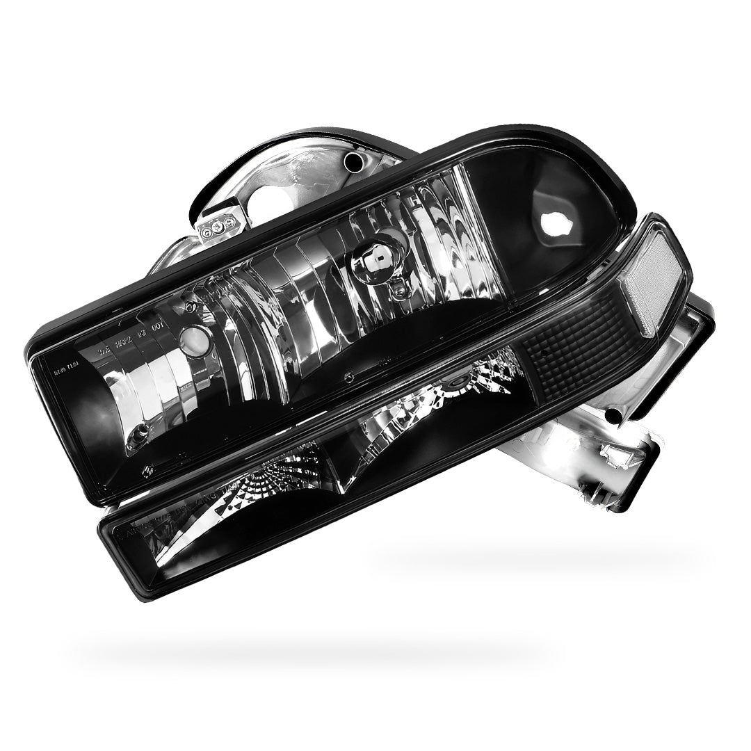 Chevrolet Blazer (1998 - 2004) Replacement Headlights and Bumper Lights LH + RH