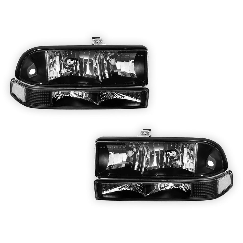 Chevrolet Blazer (1998 - 2004) Replacement Headlights and Bumper Lights LH + RH