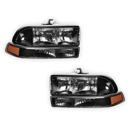 Chevrolet Blazer (1998 - 2004) Replacement Headlights and Bumper Lights LH + RH