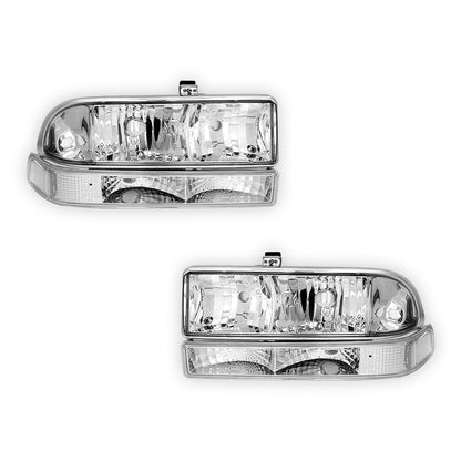 Chevrolet Blazer (1998 - 2004) Replacement Headlights and Bumper Lights LH + RH