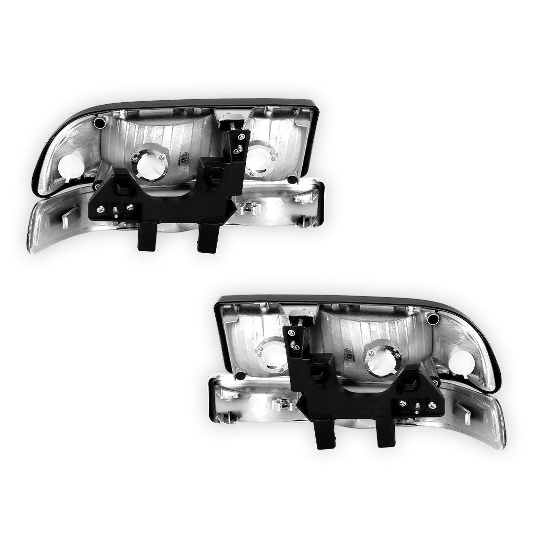 Chevrolet Blazer (1998 - 2004) Replacement Headlights and Bumper Lights LH + RH
