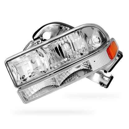 Chevrolet Blazer (1998 - 2004) Replacement Headlights and Bumper Lights LH + RH