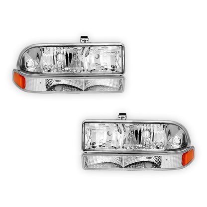 Chevrolet Blazer (1998 - 2004) Replacement Headlights and Bumper Lights LH + RH