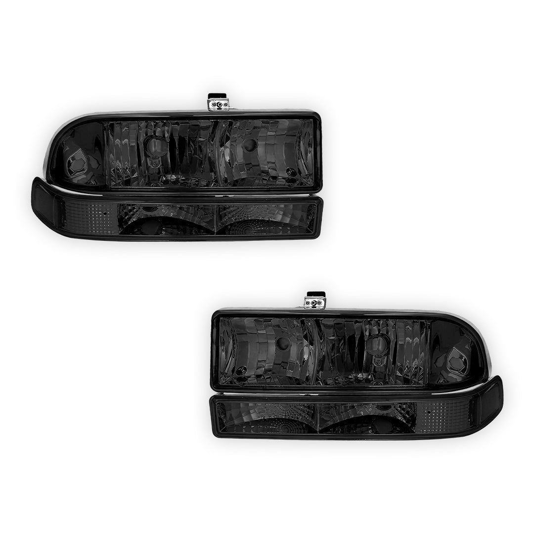 Chevrolet Blazer (1998 - 2004) Replacement Headlights and Bumper Lights LH + RH