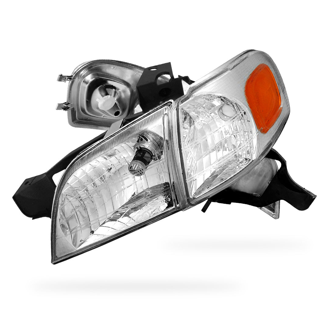 Pontiac Montana (1999 - 2005) Replacement Headlights and Corner Lights LH + RH