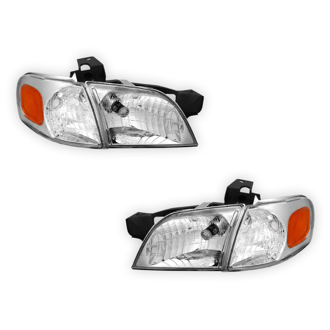 Pontiac Trans Sport (1997 - 1999) Replacement Headlights and Corner Lights LH + RH