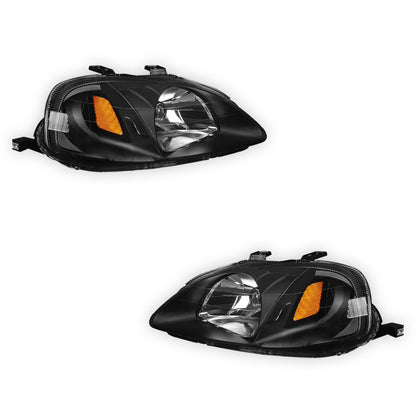 Honda Civic (1999 - 2000) Type-R Replacement Headlights LH + RH