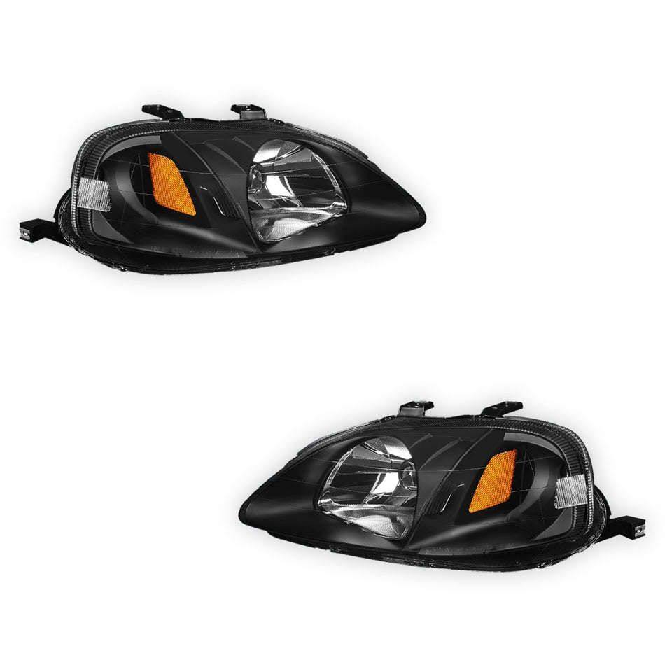 Honda Civic (1999 - 2000) Type-R Replacement Headlights LH + RH