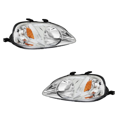 Honda Civic (1999 - 2000) Type-R Replacement Headlights LH + RH