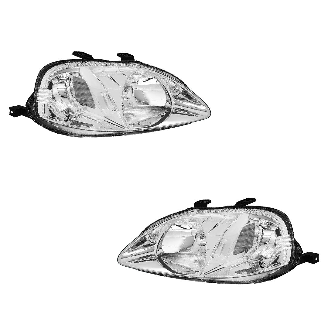 Honda Civic (1999 - 2000) Type-R Replacement Headlights LH + RH