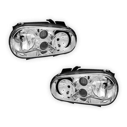 Volkswagen Cabrio (1999 - 2002) Replacement Headlights with Projector Fog Lamp LH + RH