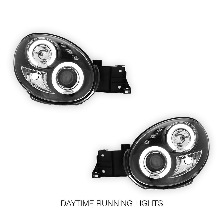 Subaru WRX GD (2001 - 2003) Angel-Eyes DRL Projector Headlights Bugeye LH + RH