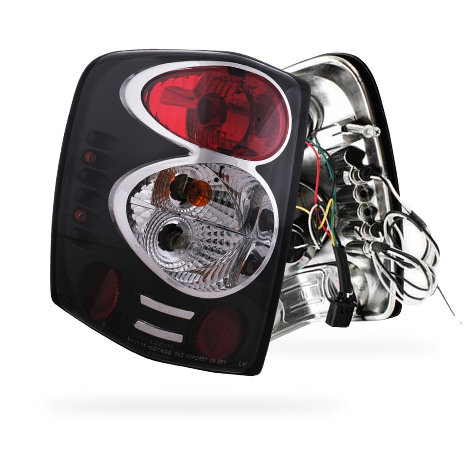 Jeep Grand Cherokee WJ (1999 - 2004) Black Altezza Halogen Tail Lights LH + RH