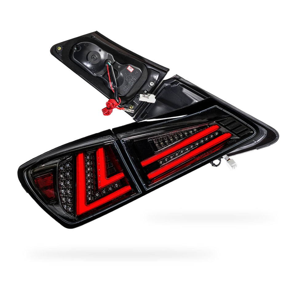 Lexus IS GSE20 (2005 - 2013) 3D Full LED Stripe Tail Lights LH + RH