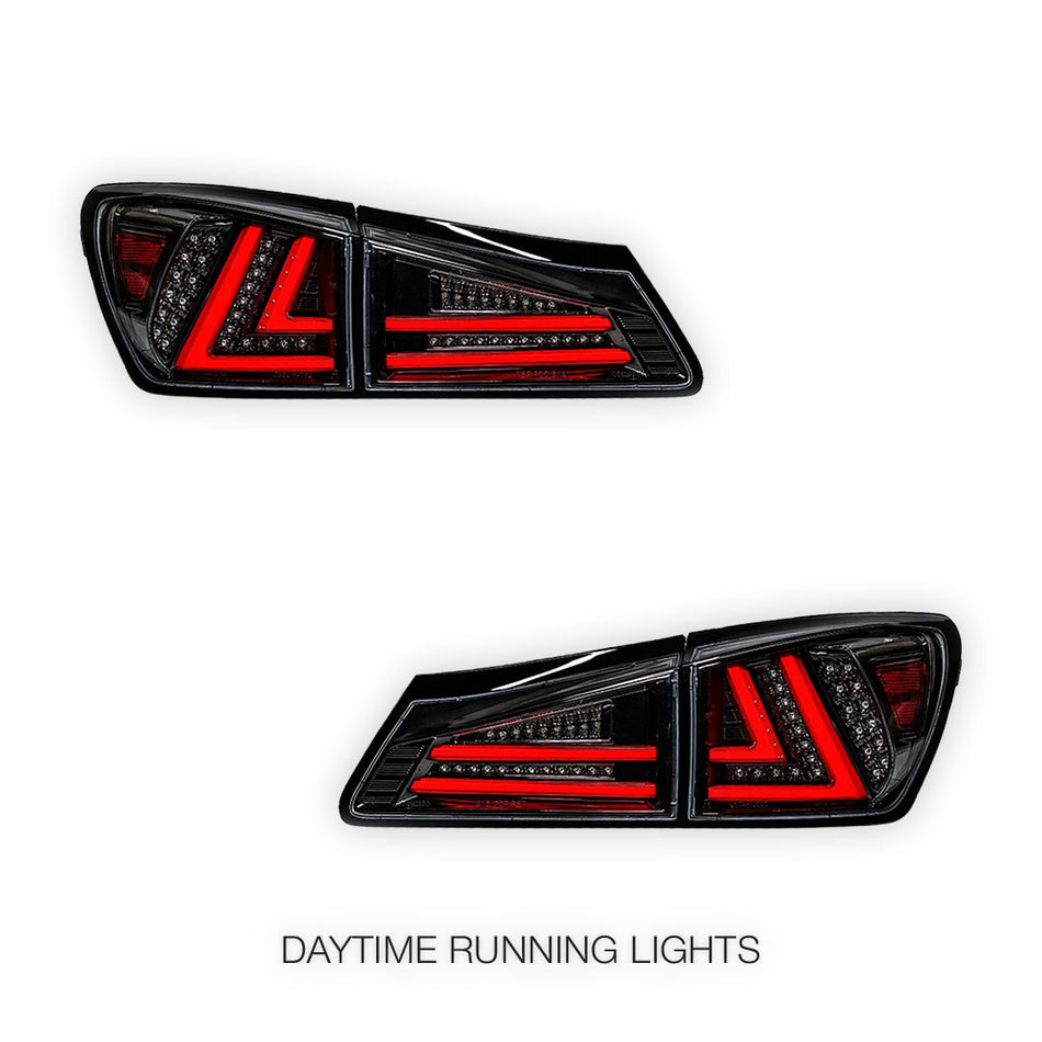 Lexus IS GSE20 (2005 - 2013) 3D Full LED Stripe Tail Lights LH + RH