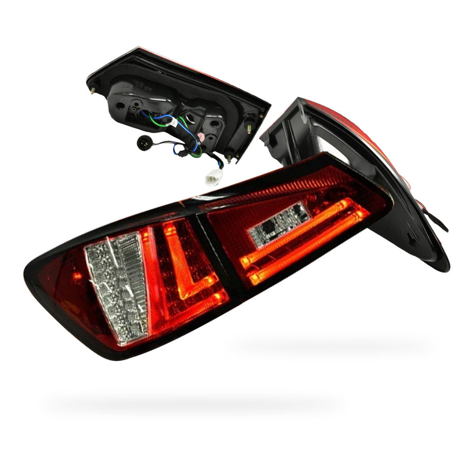 Lexus IS GSE20 (2005 - 2013) 3D LED Stripe Bar Tail Lights LH + RH