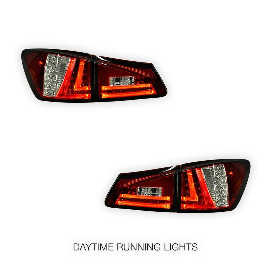 Lexus IS GSE20 (2005 - 2013) 3D LED Stripe Bar Tail Lights LH + RH