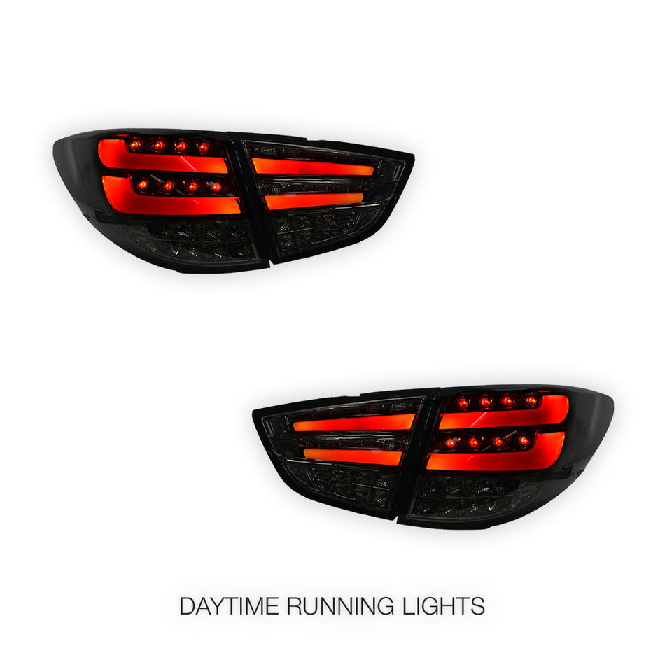 Hyundai ix35 LM (2009 - 2015) Smoked Black Full LED Tail Lights LH + RH