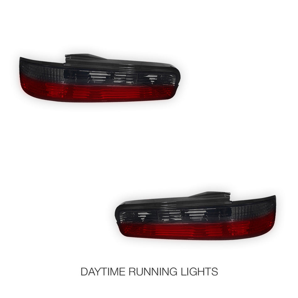 Nissan Silvia S13 (1988 - 1993) JDM Smoked Red Halogen Tail Lights LH + RH