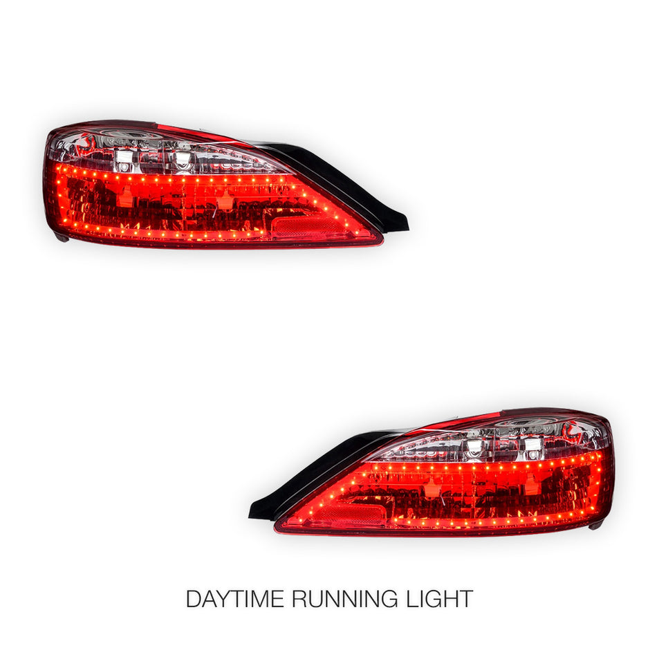 Nissan Silvia S15 (1999 - 2001) Crystal Eye Clear Red LED Tail Lights LH + RH