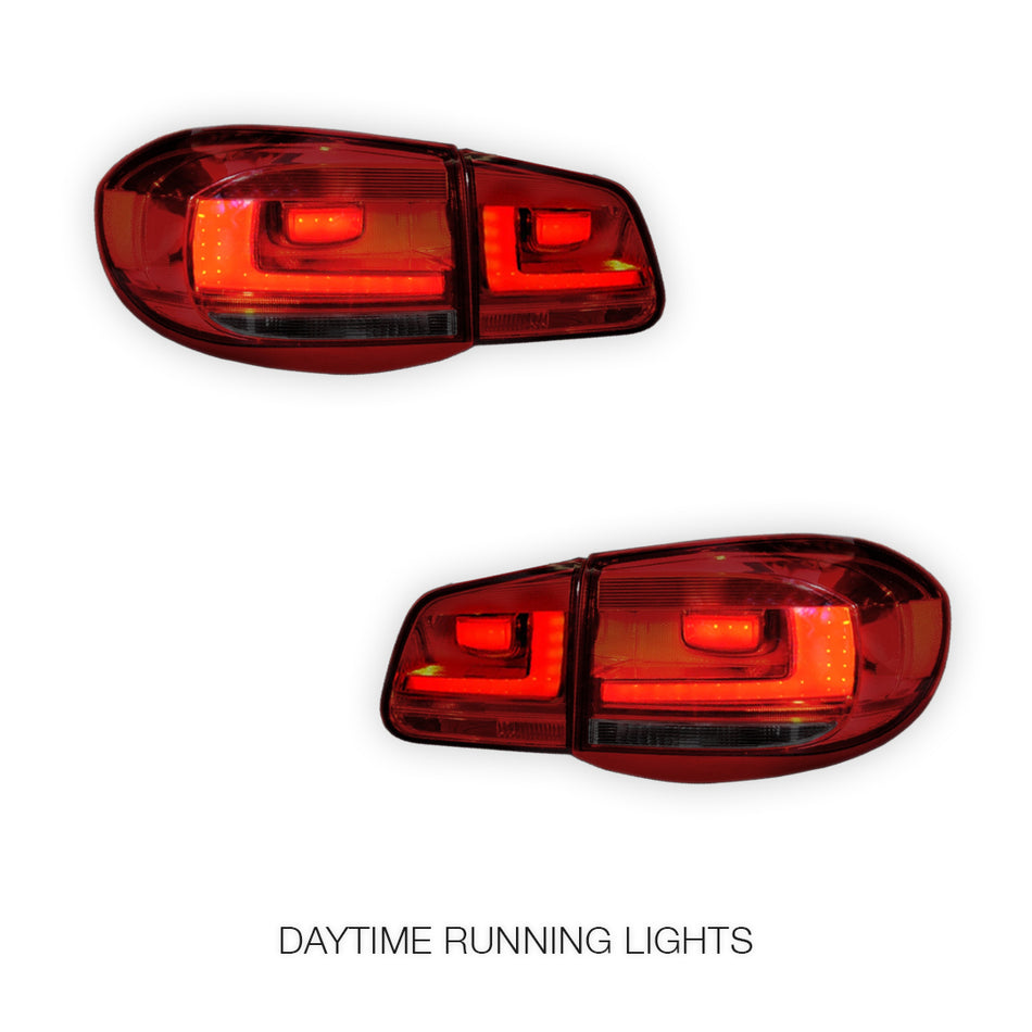 Volkswagen Tiguan N5 (2008 - 2011) Update Style LED 3D Stripe Bar Tail Lights LH + RH