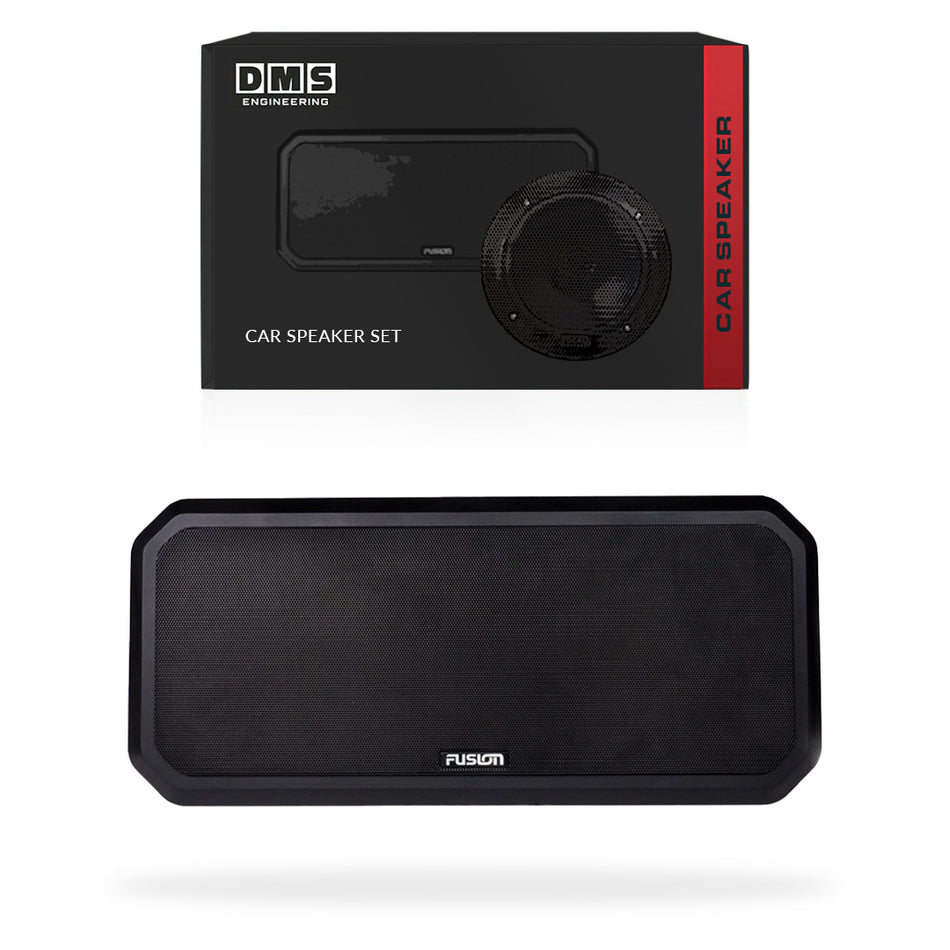 6.5" Round & Square / 4" Rectangular Shallow Mount Car Speakers Set