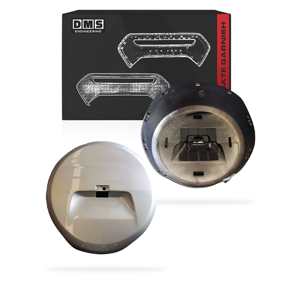 Toyota LandCruiser Prado 150 Series (2009 - 2023) Genuine Silver Outer Tailgate Spare Wheel Garnish