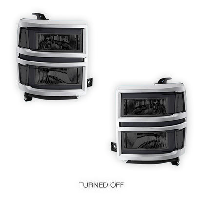 Chevrolet Silverado 1500 LT / LTZ / LS (2014 - 2015) L-LED DRL Sequential Headlights LH + RH