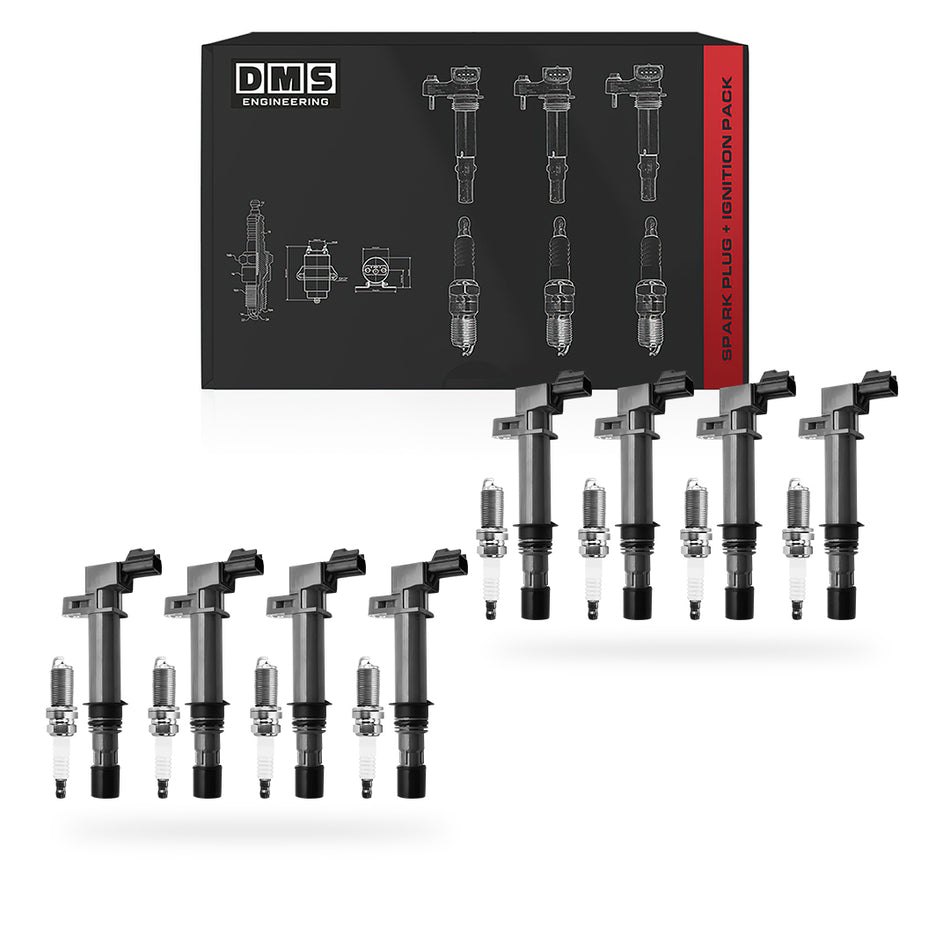 Jeep Commander (2006 - 2008) 3.7L Ignition Coils and Spark Plugs Complete Set