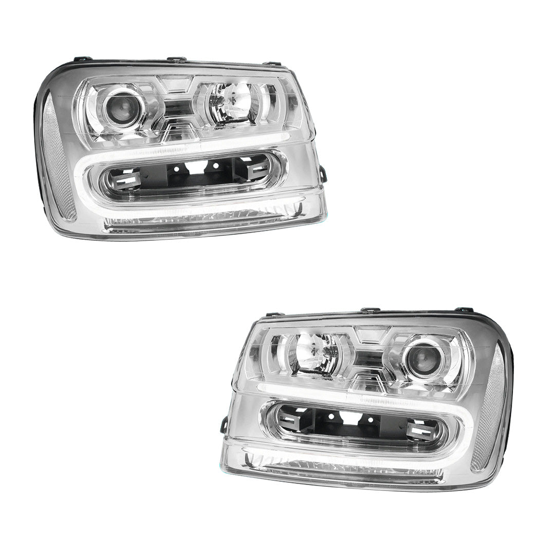 Chevrolet Trailblazer EXT LS / LT / LTZ (2002 - 2006) LED DRL Replacement Headlights LH + RH