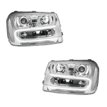 Chevrolet Trailblazer EXT LS / LT / LTZ (2002 - 2006) LED DRL Replacement Headlights LH + RH