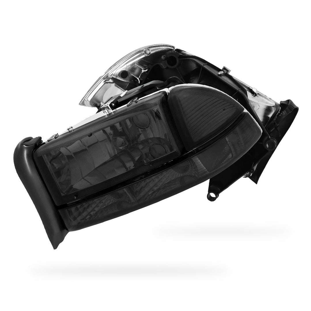 Dodge Dakota (1997 - 2004) Replacement Headlights and Bumper Lights LH + RH