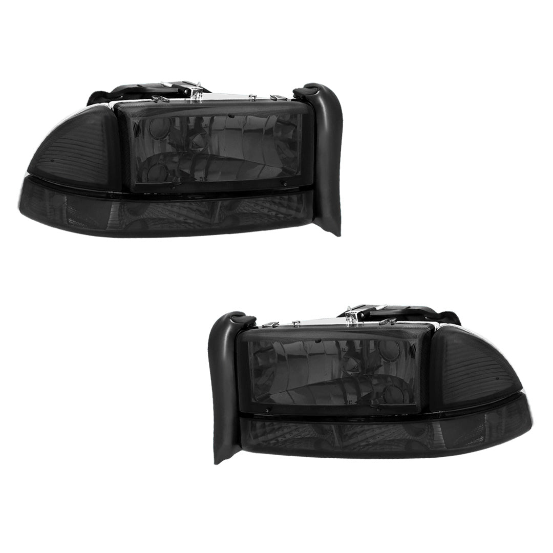 Dodge Dakota (1997 - 2004) Replacement Headlights and Bumper Lights LH + RH