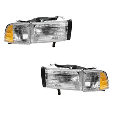 Dodge RAM 1500 (1994 - 2001) Replacement Headlights and Corner Lights LH + RH